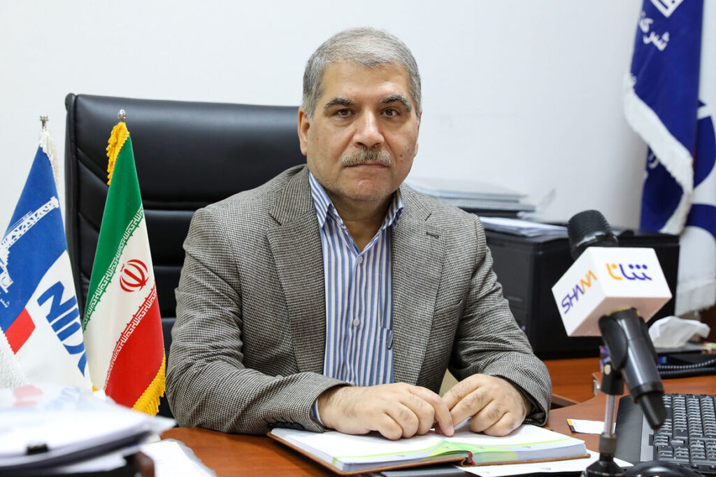 نمایی از دکل حفاری شرکت ملی حفاری ایران در حال عملیات