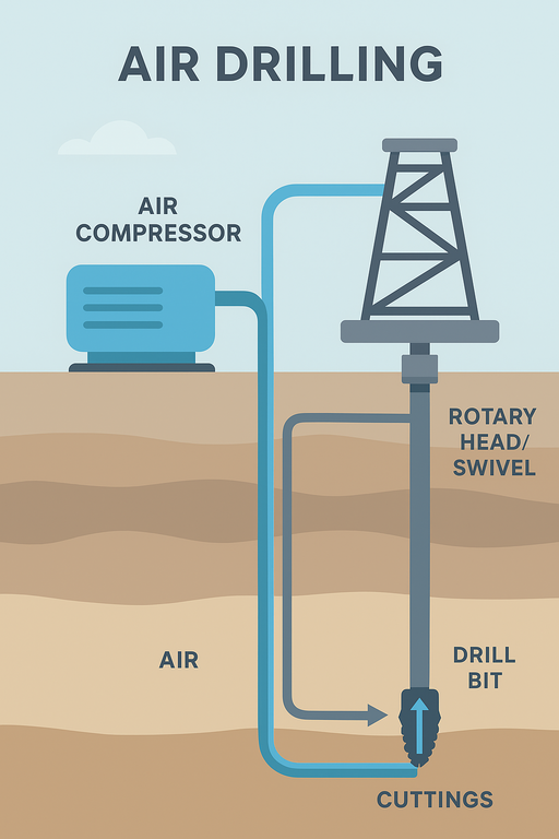 حفاری با هوا AIR DRILLING