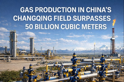رکورد تولید گاز میدان چانگ‌چینگ چین
